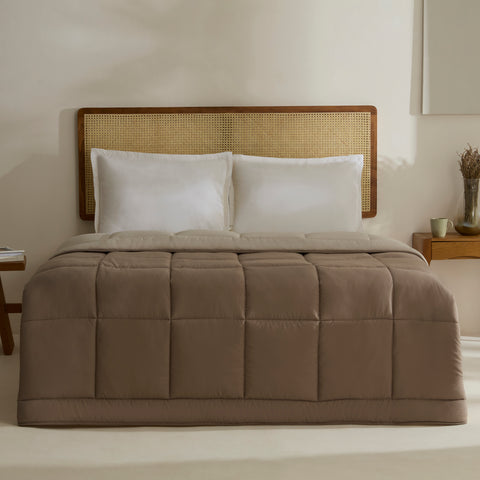 Karaca Double Face Bettdecke Beige-Mocha 200X200