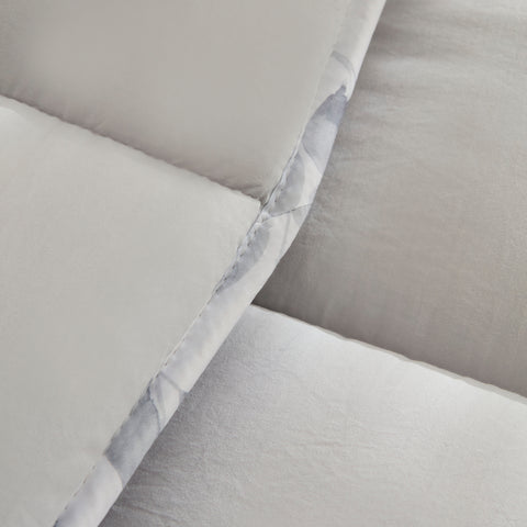 Karaca Leaf Gray Single Comforter Set 155x220+50x70