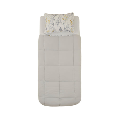 Karaca Leaf Gray Single Comforter Set 155x220+50x70