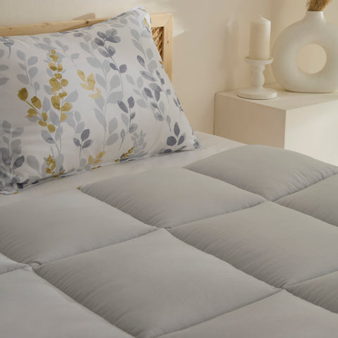 Karaca Loretta Nevresim Seti Çift Kişilik 200 x 220 cm, %100 Pamuk, Sarı