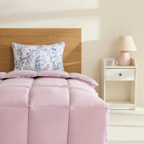 Karaca Leaf Multicolor Einzel Comforter Set 135x200+50x70 Inhalt: 12% Nylon, 88% Polyester Innenfüllung: 100% Polyester Maße: 135 x 200 cm + 50x70 cm