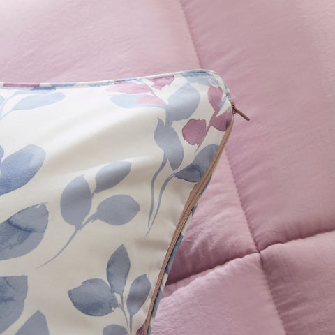 Karaca Leaf Multicolor Tek Comforter Seti 135x200+50x70