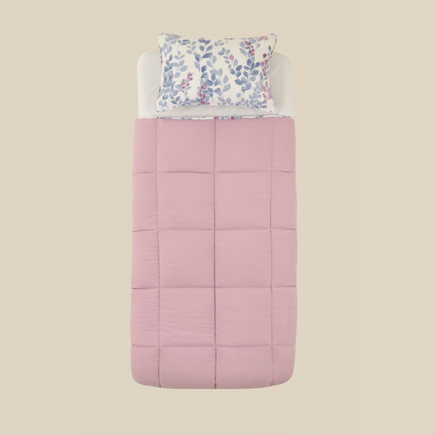 Karaca Leaf Multicolor Einzelbett Komforter Set 155x220+50x70
