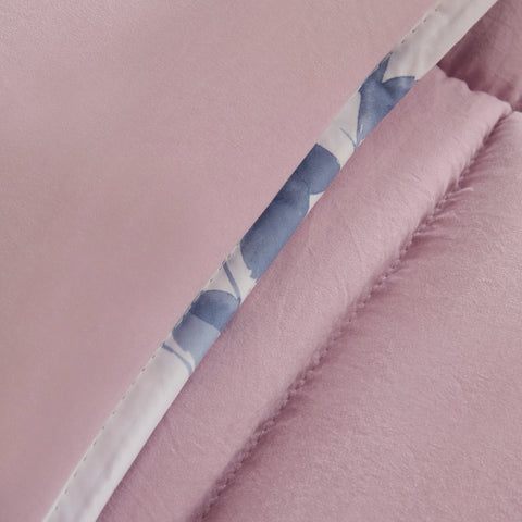 Karaca Leaf Multicolor Einzelbett Komforter Set 155x220+50x70