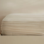 Karaca Home Jersey Fitted Sheet, 100x200+30 cm, Cream
 