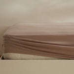 Karaca Home Jersey Spannbettlaken, 180x200+30 cm, Beige
