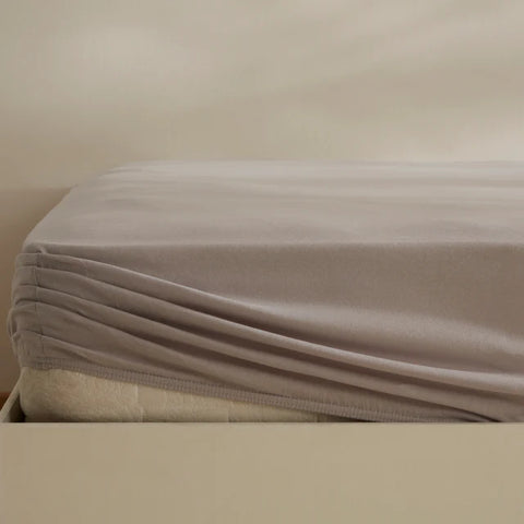 Karaca Home Jersey Spannbettlaken, 160x200+30 cm, Grau
