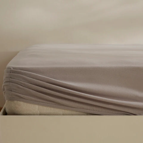 Karaca Home Jersey Fitted Sheet, 120x200+30cm, Grey
 
