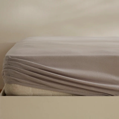 Karaca Home Jersey Spannbettlaken, 140x200+30 cm, Grau