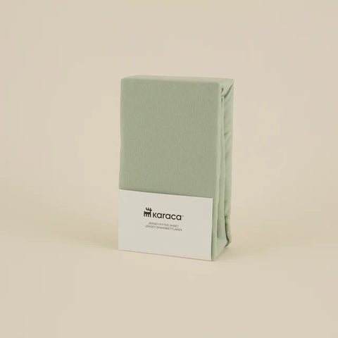 Karaca Home Jersey Fitted Sheet, 140x200+30cm, Mint
 