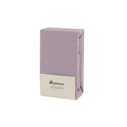 Karaca Home Jersey Fitted Sheet, 120x200+30cm, Lilac
 