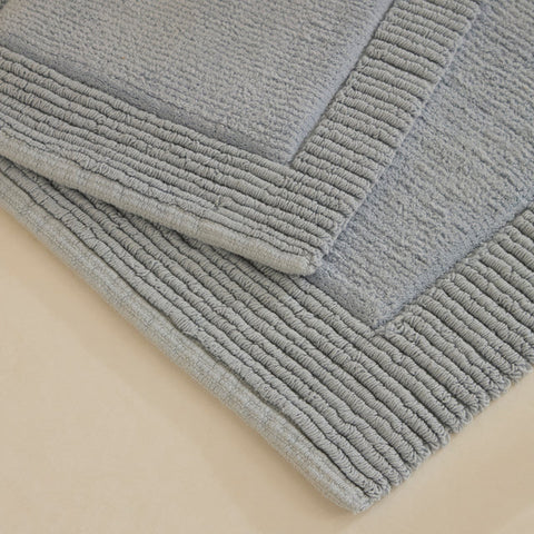 Karaca Odetta Badvorleger-Set, 60 × 90 cm + 40 × 60 cm, Grau