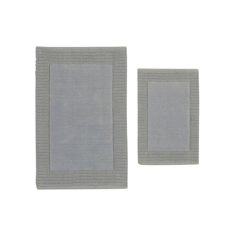 Karaca Odetta Badvorleger-Set, 60 × 90 cm + 40 × 60 cm, Grau