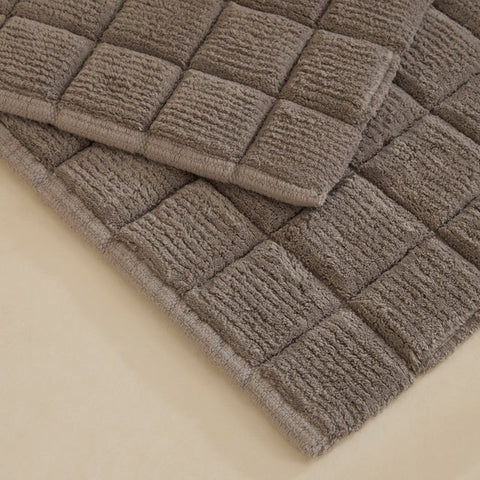 Karaca Simon Badvorleger-Set, 60 × 90 cm + 40 × 60 cm, Grau