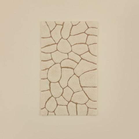 Karaca Stone Badvorleger, 60 × 100 cm, Offwhite