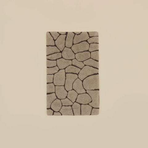 Karaca Stone Badvorleger, 50 × 80 cm, Grau