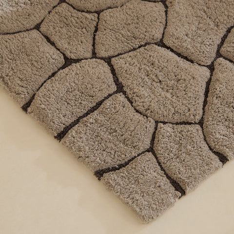 Karaca Stone Badvorleger, 50 × 80 cm, Grau