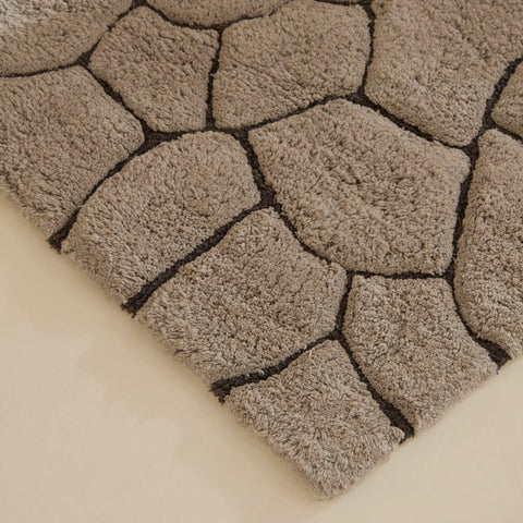 Karaca Stone Badvorleger, 60 × 100 cm, Grau