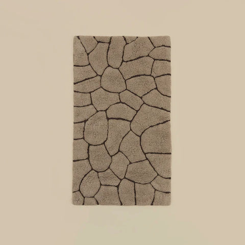 Karaca Stone Badvorleger, 60 × 100 cm, Grau