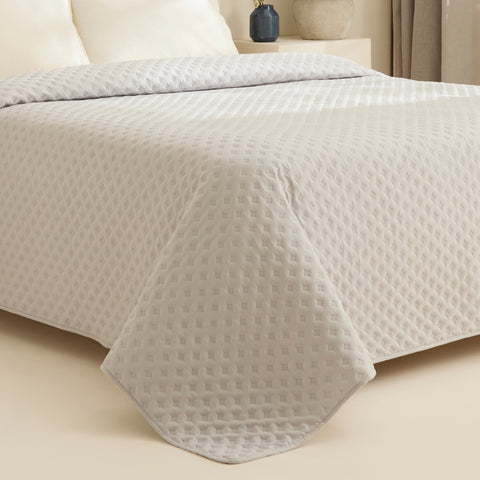Karaca Ines Tagesdecken-Set, Doppelbett, Grau