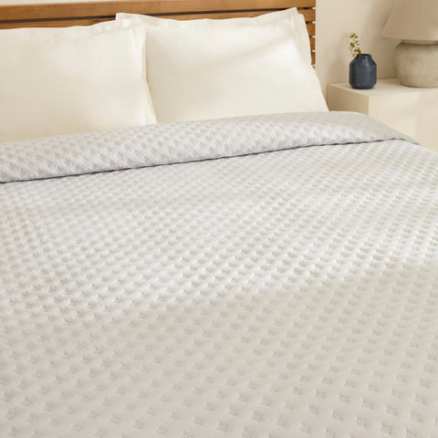 Karaca Ines Tagesdecken-Set, Doppelbett, Grau