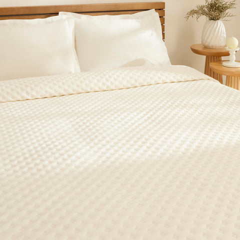 Karaca Ines Tagesdecke, Einzelbett, Ecru
