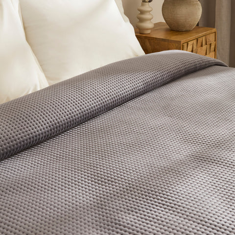  Karaca Chloe Bedspread, Double, Anthracite