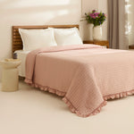 Karaca Freya Tagesdecke, Doppelbett, Puderrosa
