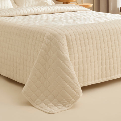 Karaca Alice Tagesdecke, Doppelbett, Creme