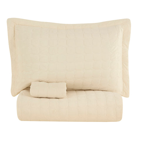 Karaca Alice Tagesdecke, Doppelbett, Creme