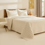 Karaca Alice Tagesdecke-Set, Einzelbett, Creme