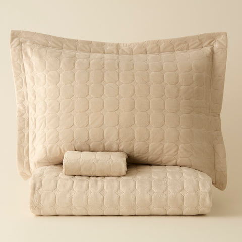 Karaca Alice Bedspread Set, Single, Beige