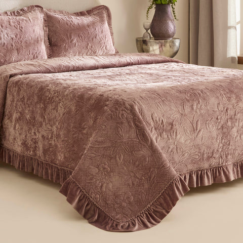 Karaca Audrey Tagesdecke, Doppelbett, Rose