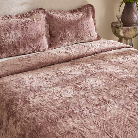 Karaca Audrey Tagesdecke, Doppelbett, Rose