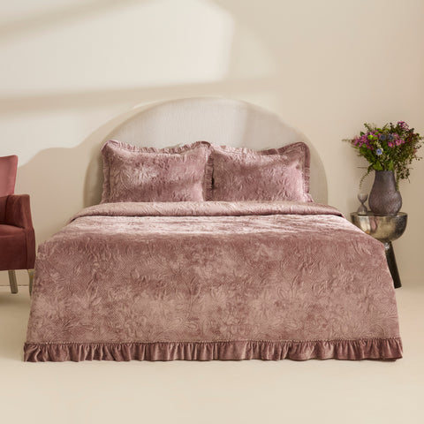 Karaca Audrey Tagesdecke, Doppelbett, Rose