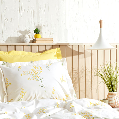 Karaca Loretta 100% Cotton Double Bed Duvet Set, Yellow 