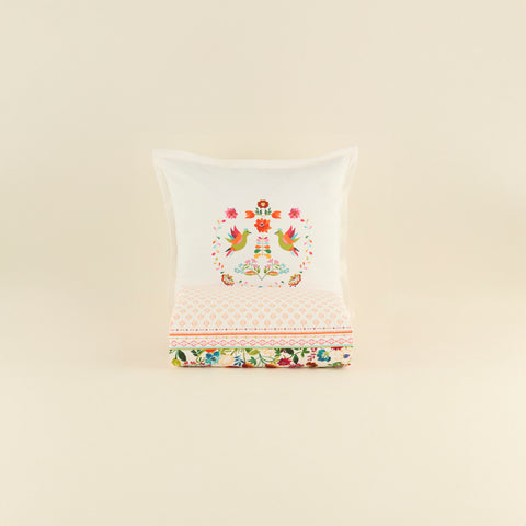 Karaca Parlin Renforcé Bettwäsche-Set, Einzelbett, Fuchsia