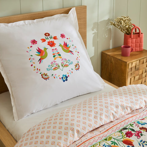 Karaca Parlin Renforcé Bettwäsche-Set, Einzelbett, Fuchsia