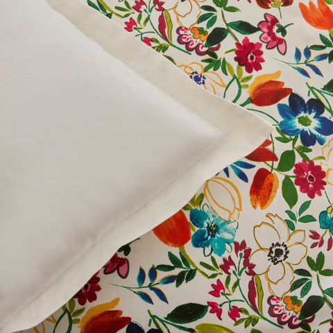 Karaca Parlin Renforcé Bettwäsche-Set, Einzelbett, Fuchsia