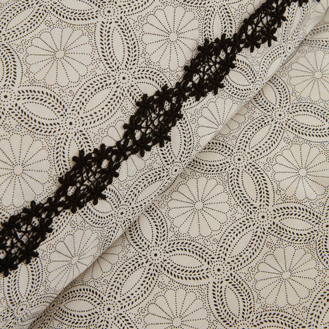 Karaca Rodeni Percale Duvet Cover Set, Black