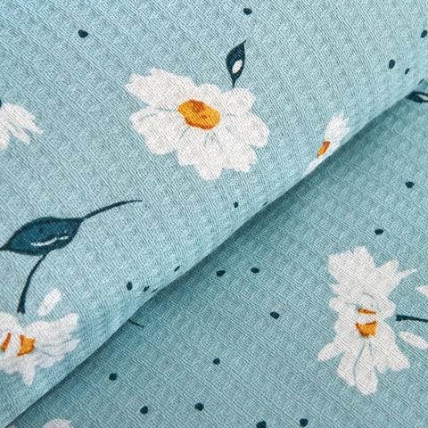 Karaca Daisy %100 Pamuk Çift Kişilik Pike Takımı, Mint
 