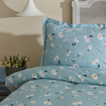 Karaca Daisy 100% Baumwolle Einzelbett Piké-Set, Mint