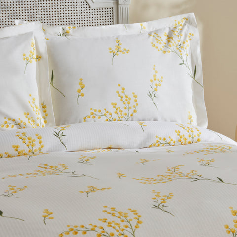 Karaca Loretta 100% Baumwolle Doppelbett-Piké-Set, Gelb