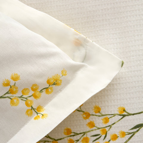 Karaca Loretta 100% Cotton Double Bed Bedspread Set, Yellow
  