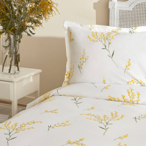 Karaca Loretta 100% Cotton Double Bed Bedspread Set, Yellow
  