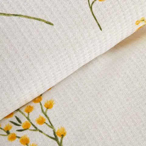Karaca Loretta 100% Cotton Double Bed Bedspread Set, Yellow
  