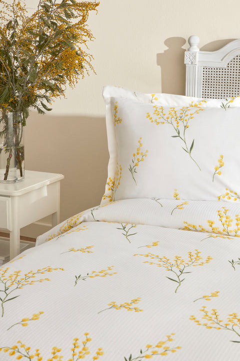 Karaca Loretta 100% Cotton Double Bed Bedspread Set, Yellow
  