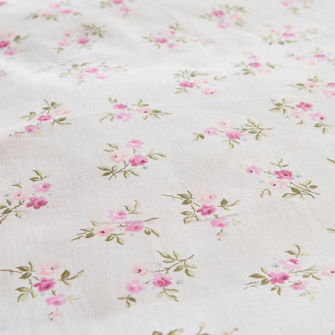 Karaca Glen Single Duvet Set, 100% Cotton, Pink
 
