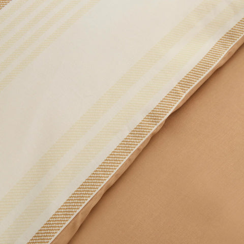 Karaca Vera 100% Turkish Cotton Duvet Cover Set, Double, Beige