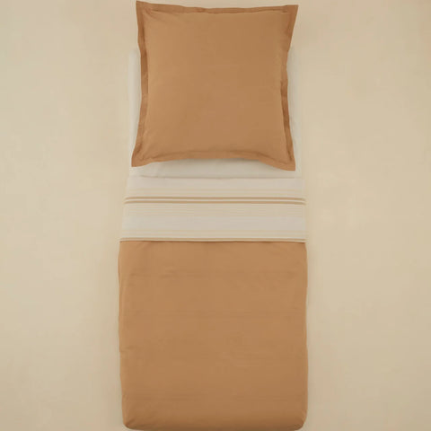 Karaca Vera 100% Turkish Cotton Duvet Cover Set, Double, Beige